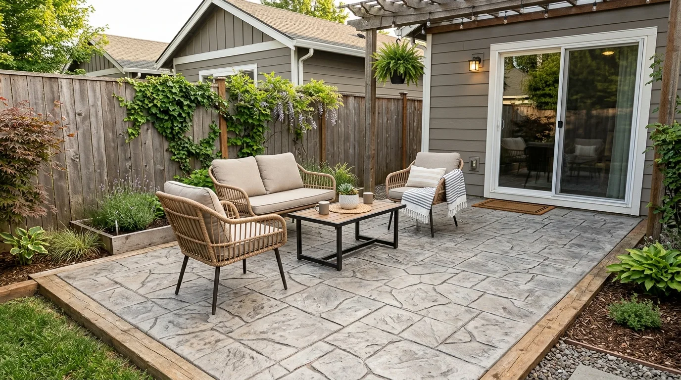 8 Cheap Concrete Patio Ideas Every Homeowner Should Try